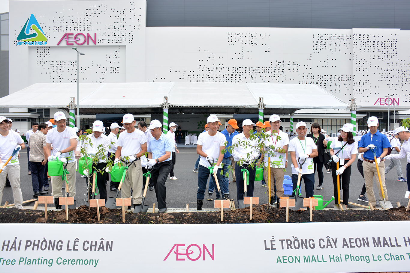 Lễ trồng cây Aeon Mall Hải Phòng Lê Chân